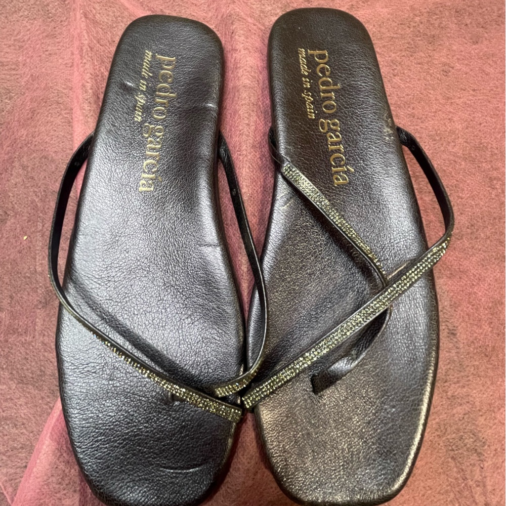 Pedro Garcia Brisa Crystal Blue Sandals